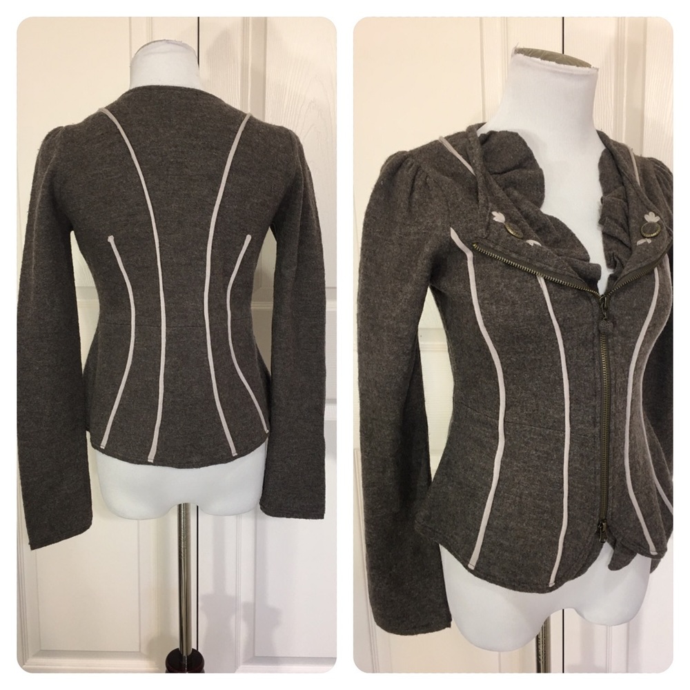 New Anthropologie Charlie & Robin wool sweater - Picture 2 of 7